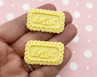 8 cabujones de galleta de resina con base plana, cabujones de plástico acrílico con base plana 776b