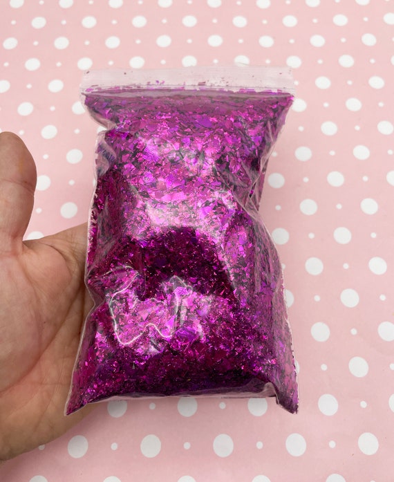 Peppermint Twist Iridescent Craft Glitter (chunky flake) 25 Pound Box