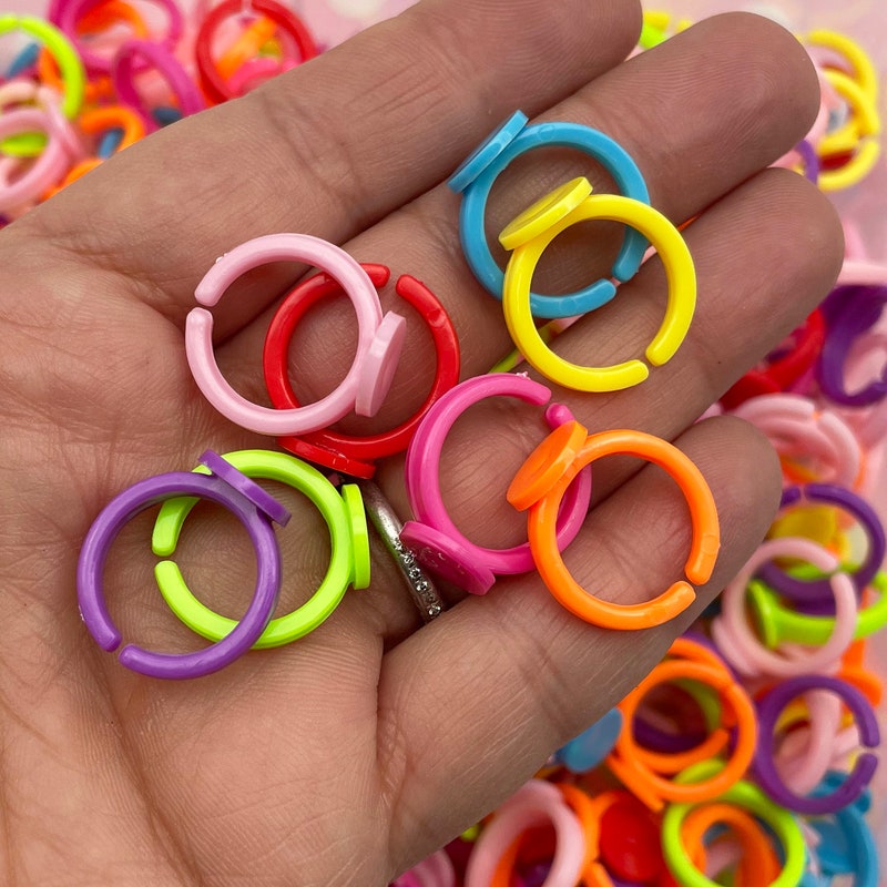 Plastic Rings - Etsy
