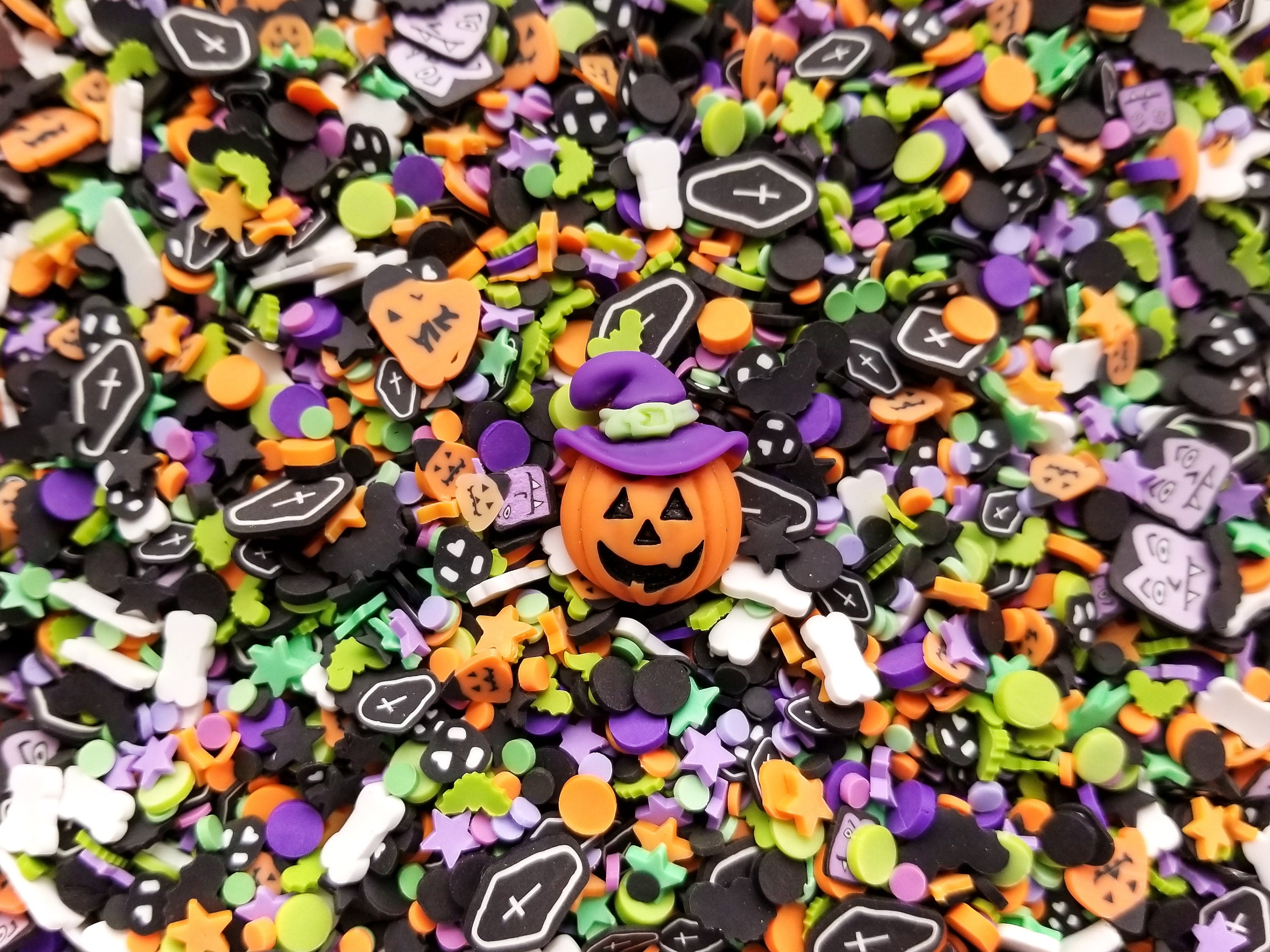 Halloween Fall Harvest Polymer Clay Fake Sprinkles Holiday Funfetti De
