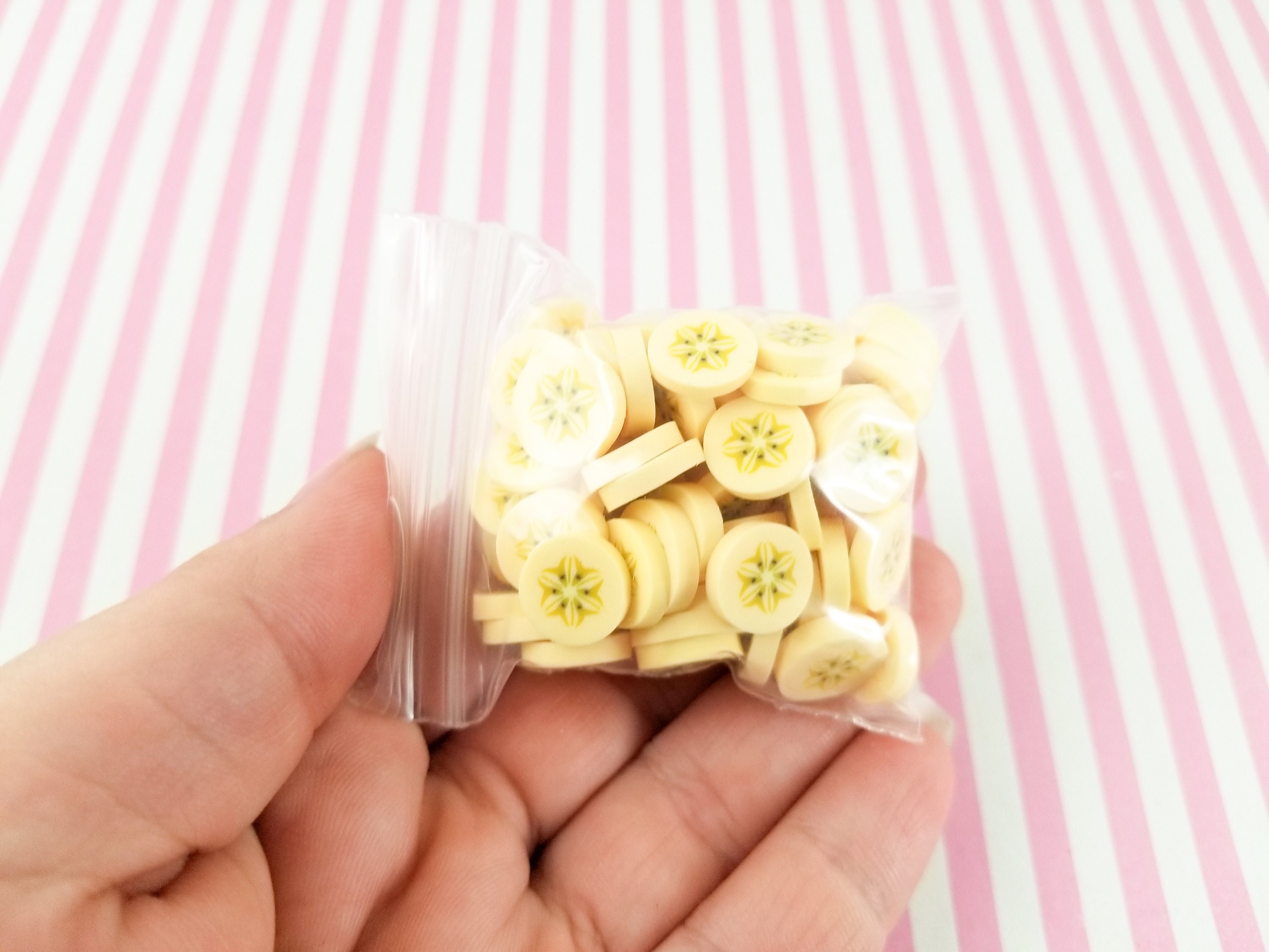 Dollhouse Banana Polymer Clay Slices Miniature Fruit Fimo Cane (Cane or  Slices) Mini Food Jewelry Fake Sweets Craft Kawaii Nailart CF004