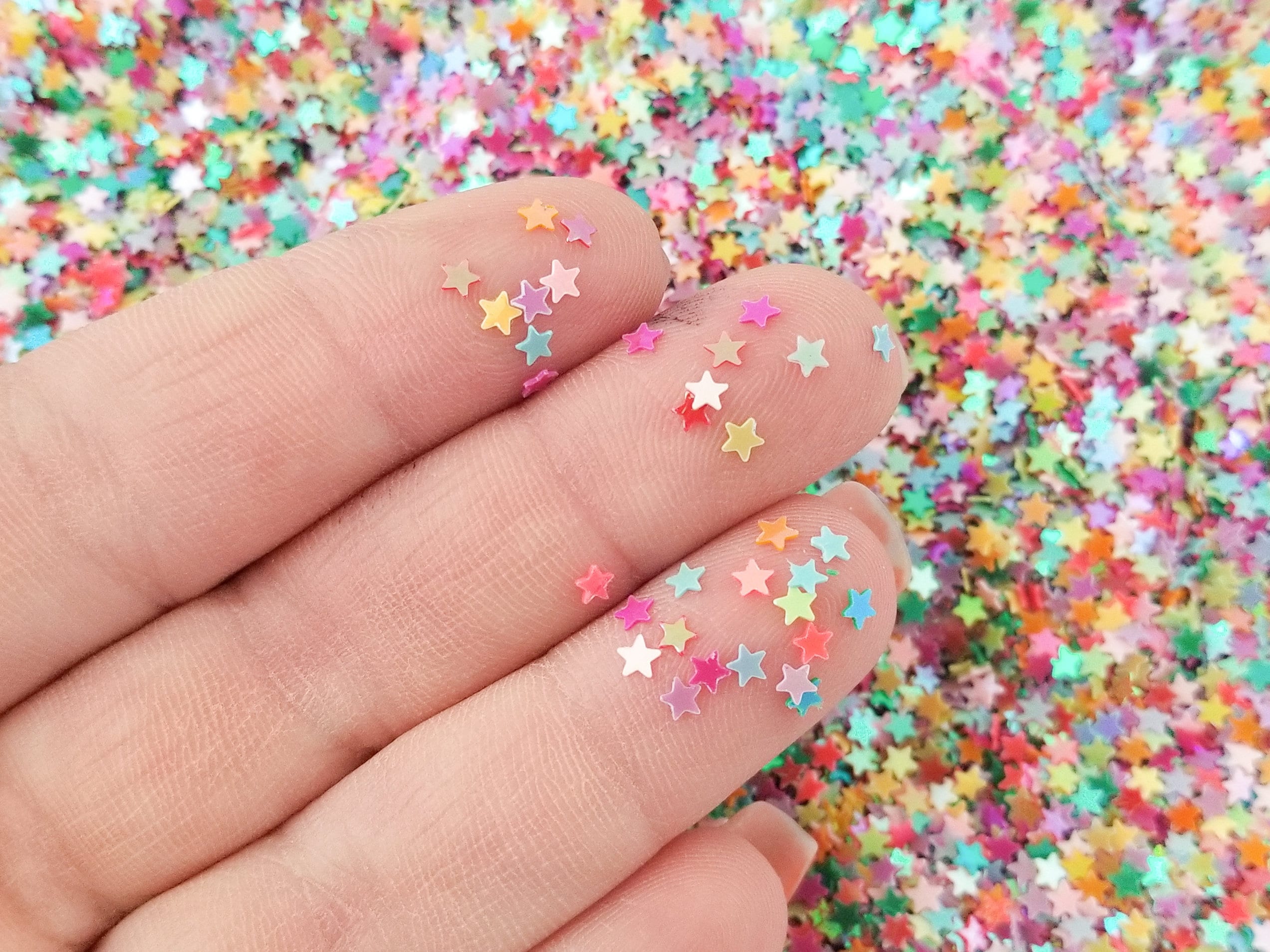 Multicolor Iridescent Shift Star Glitter, Pick Your Amount, U99 