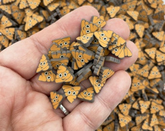 Large Polymer Clay Poop Emoji Non Edible Sprinkles, Poomoji Nail Art Slices, Pile of Poop Sprinkles, M44