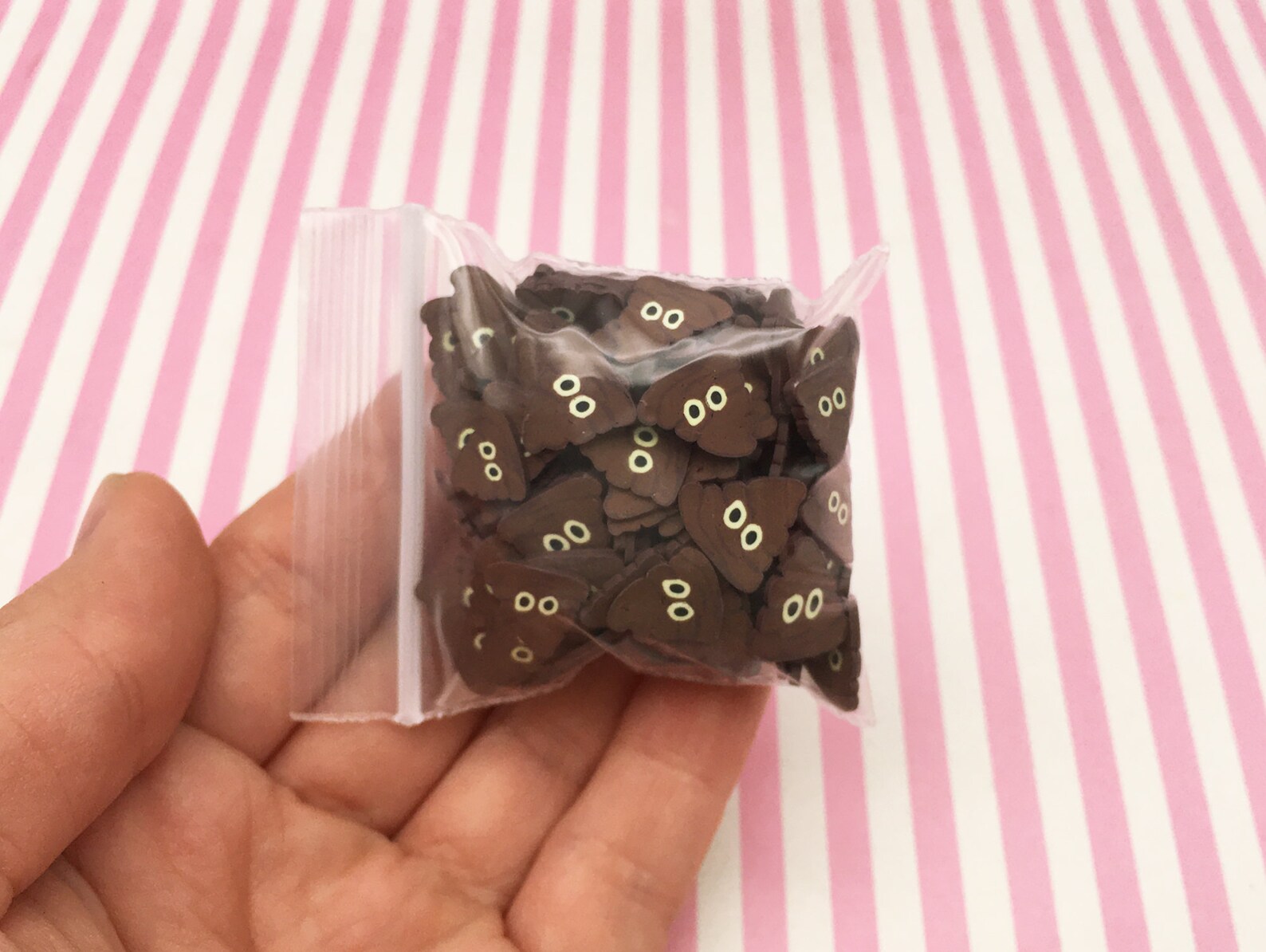 Large Polymer Clay Poop Emoji Non Edible Sprinkles Poomoji Etsy