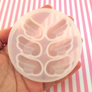 3 Pair Chibi Wing Silicone Mold for Cabochons, Charms, Pendants,  Diy Mould for Chocolate, Clay, Resin Etc, Q104B