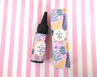 1 Bottle Soft Transparent UV Resin, 25g Glue