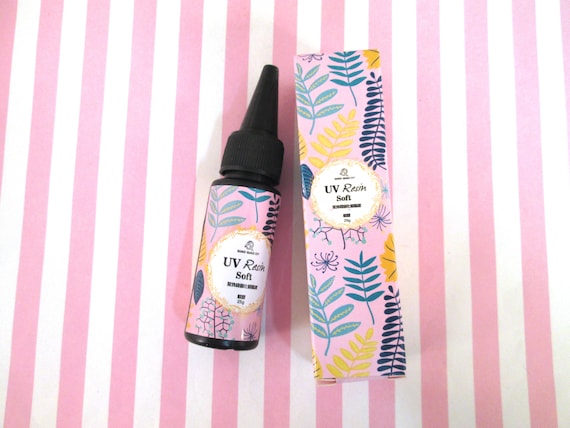 1 Bottle Soft Transparent UV Resin, 25g Glue