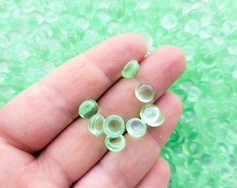 100 gram (3 1/2 ounces) Mint Green Fishbowl Slushie Beads for Crunchy Slime and Crafting