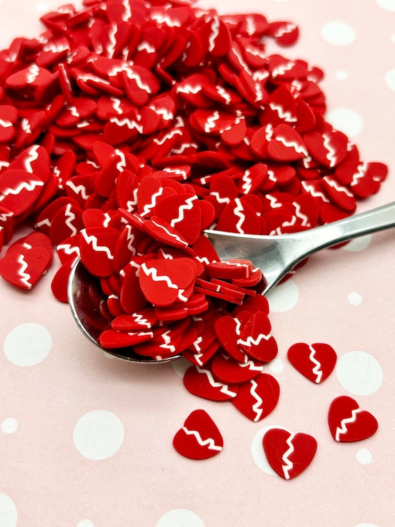 Argilla Polimerica Forme Cuore San Valentino 30g - Decorazioni Per Slime, Cupcake Finti, Gioielli Resina, Kawaii