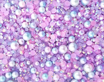 Mix de Strass VINTAGE VOODOO Caviar Pearl, Strass de Resina, Pérolas Artificiais, Mistura para Confeitos, Enchimento para Copo Decorativo, Artesanato Infantil DIY K178