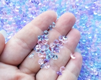 4,5 mm maanglas mix puntige achterkant acrylsteentjes, hars edelstenen, hars gefacetteerde edelstenen, hars cabochons, kies je hoeveelheid, K77