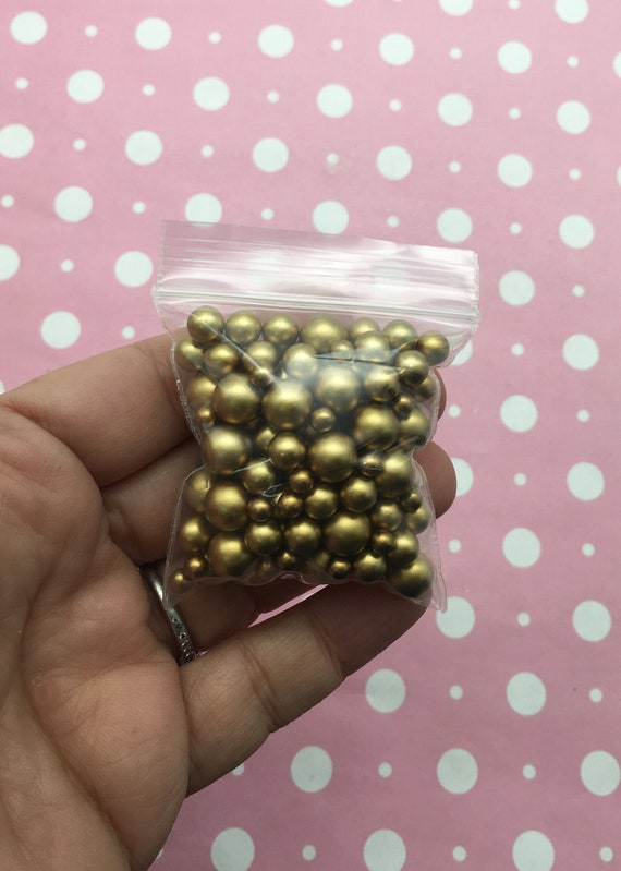 Gold Pearl 8mm Sprinkle Beads