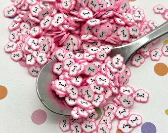 Pink Cloud Polymer Clay Sprinkles, Fimo Fake Sprinkle Mix, Fake Bake Fimo Table Scatter Confetti, Tumbler Shaker Fill, Slime Supply P225