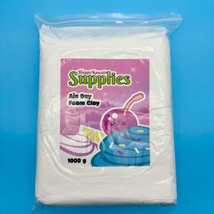 1000 Grams Soft WHITE Air Dry Clay, Perfect For Butter Slime