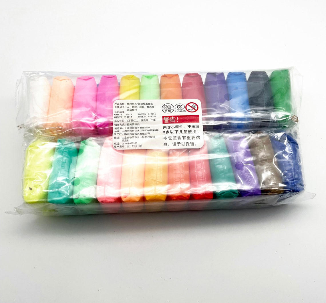 24 Color Air Dry Clay Kit With 3 Sculpting Tools Perfect for Etsy