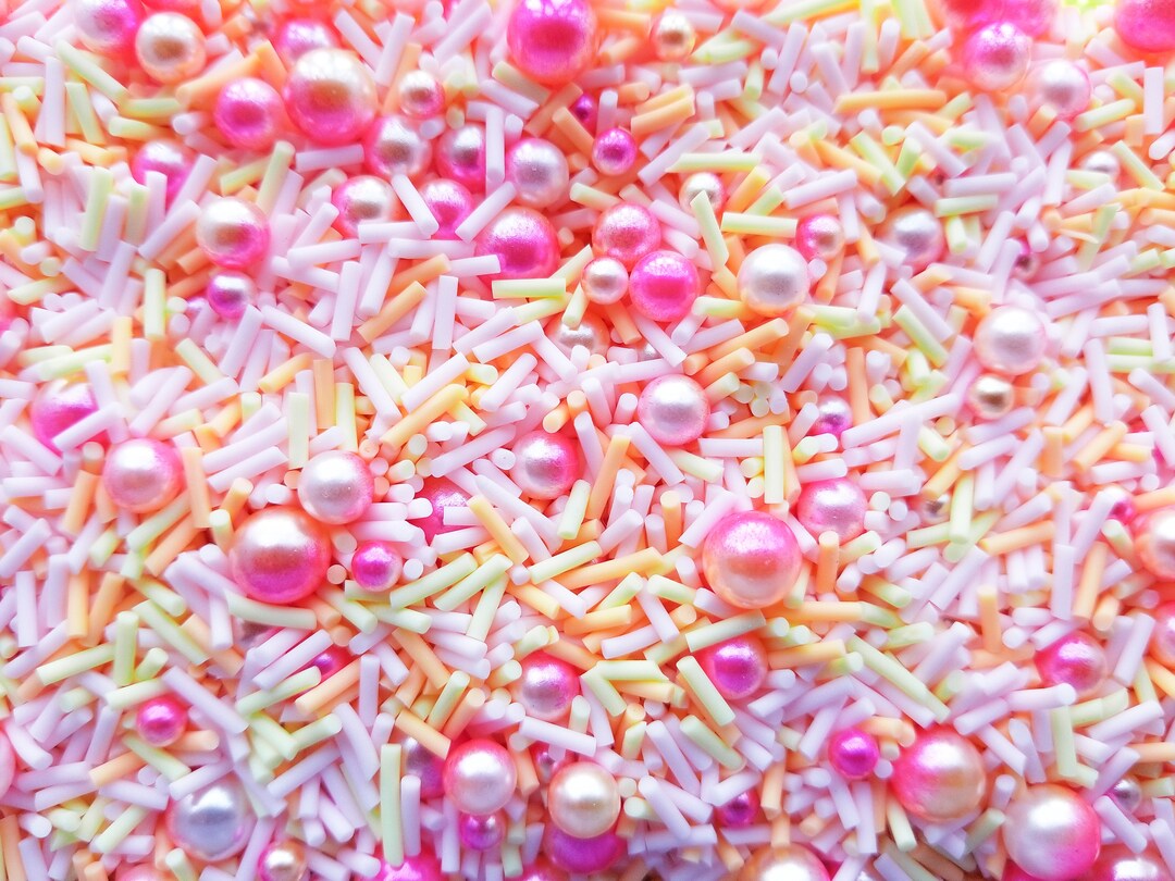 SPLASH Mermaid Caviar Pearl Sprinkle Mix, Polymer Clay Fake Sprinkles