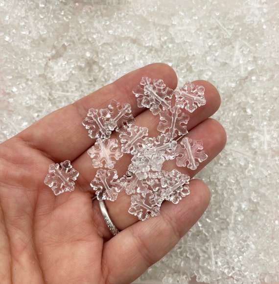 1, Crystal Snowflake Beads