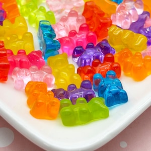 Gummibärchen Cabochons, 16x11x6mm Hartharz, #281