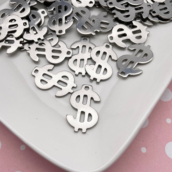 Dollar Sign Charm Etsy