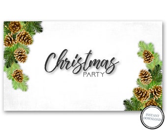 Facebook Event Page Banner, Christmas Party, Holiday Party
