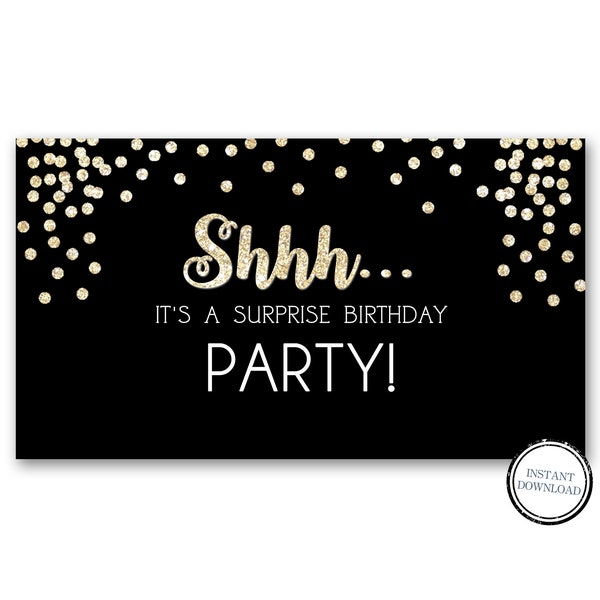 Facebook Event Page Banner, Surprise Birthday Party