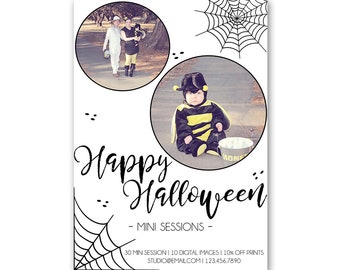 Halloween Marketing Board - Halloween Mini Session - Photoshop Template (id033)