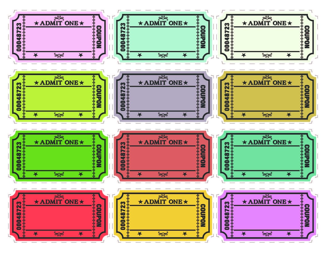 Printable Kids Coupons With Extra Blank Coupons. 24 Etsy