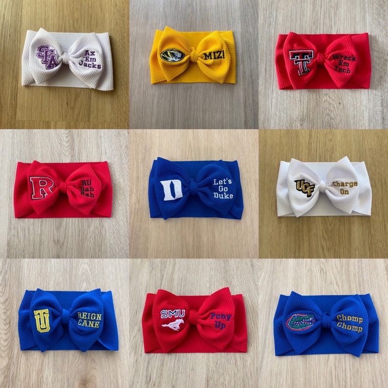 Game Day Baby Headwrap Bow image 6