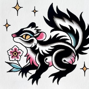 Discover 79 small skunk tattoo super hot  thtantai2