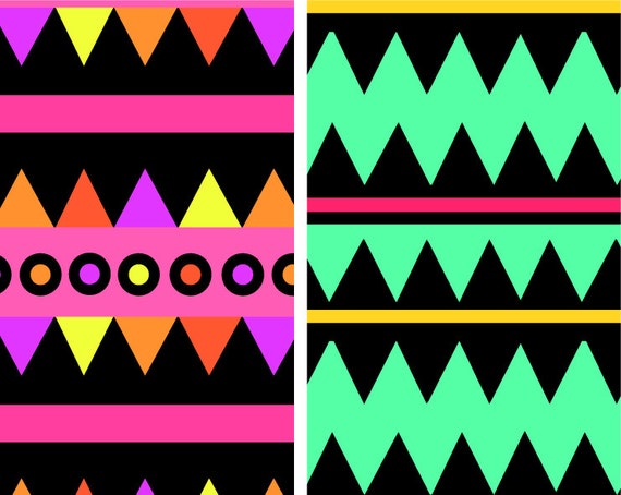 Colorful Tribal Patterns, Hipster Geometric Patterns, Neon Digital Papers,  Tribal Background, Geometric Background, Abstract Pattern Clipart - Etsy