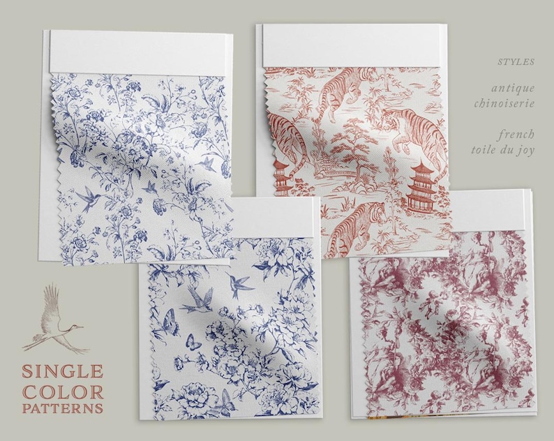 CUSTOM Seamless Patterns for Textiles, Collage, Scrapbooking, Surface ...