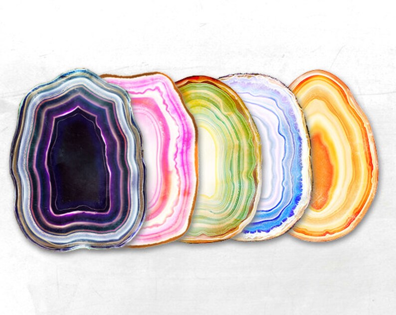 Download Agate Slices Digital clipart Agate digital paper crystal ...