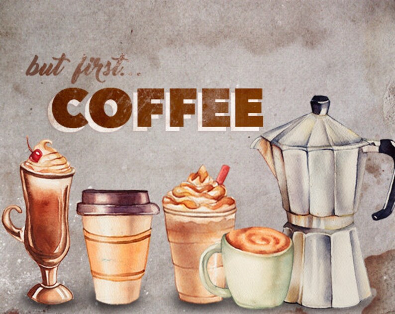 desserts cookies clipart Cafe clipart Food illustration Food Watercolor clipart Coffee clipart Pastries clipart Watercolor graphics