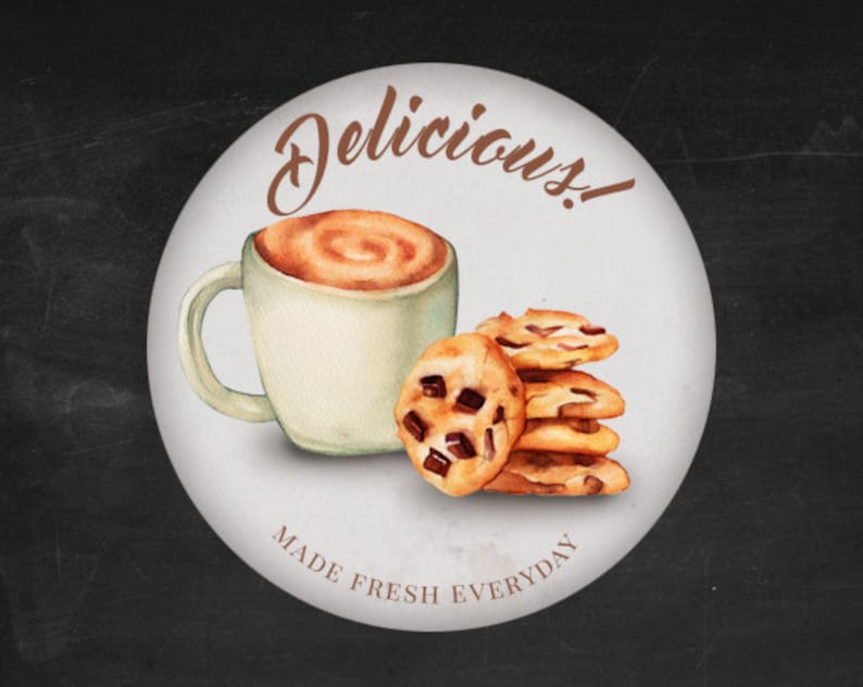 desserts cookies clipart Cafe clipart Food illustration Food Watercolor clipart Coffee clipart Pastries clipart Watercolor graphics