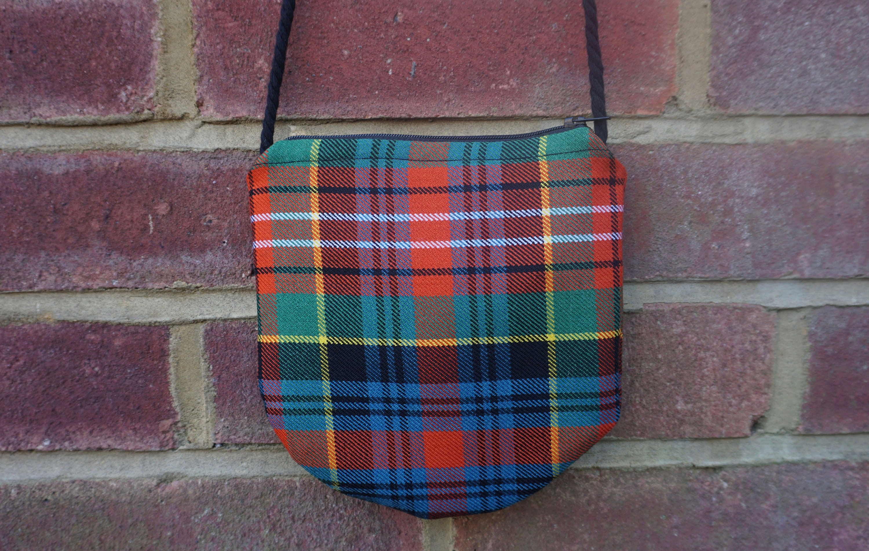 Zero Waste Tartan Cross Body Bag