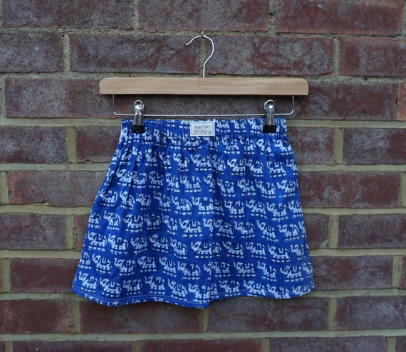 Namaste Blue Elephant Skirt 7-8 yrs