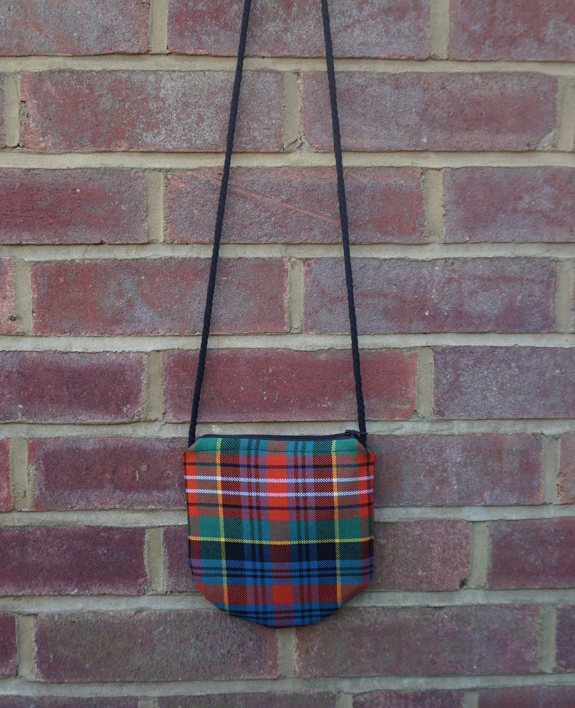 Zero Waste Tartan Cross Body Bag