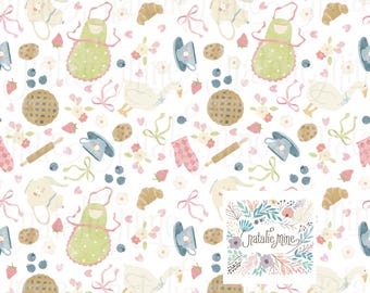 Cottagecore Baking Pattern | Goose Kitchen PNG (Digital Download)