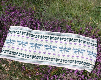KNITTING PATTERN PDF Instant Download Highland Dragonfly Infinity Scarf Hand Knitting Pattern Stranded Colourwork Fair Isle Outlander