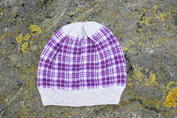tartan beanie hat