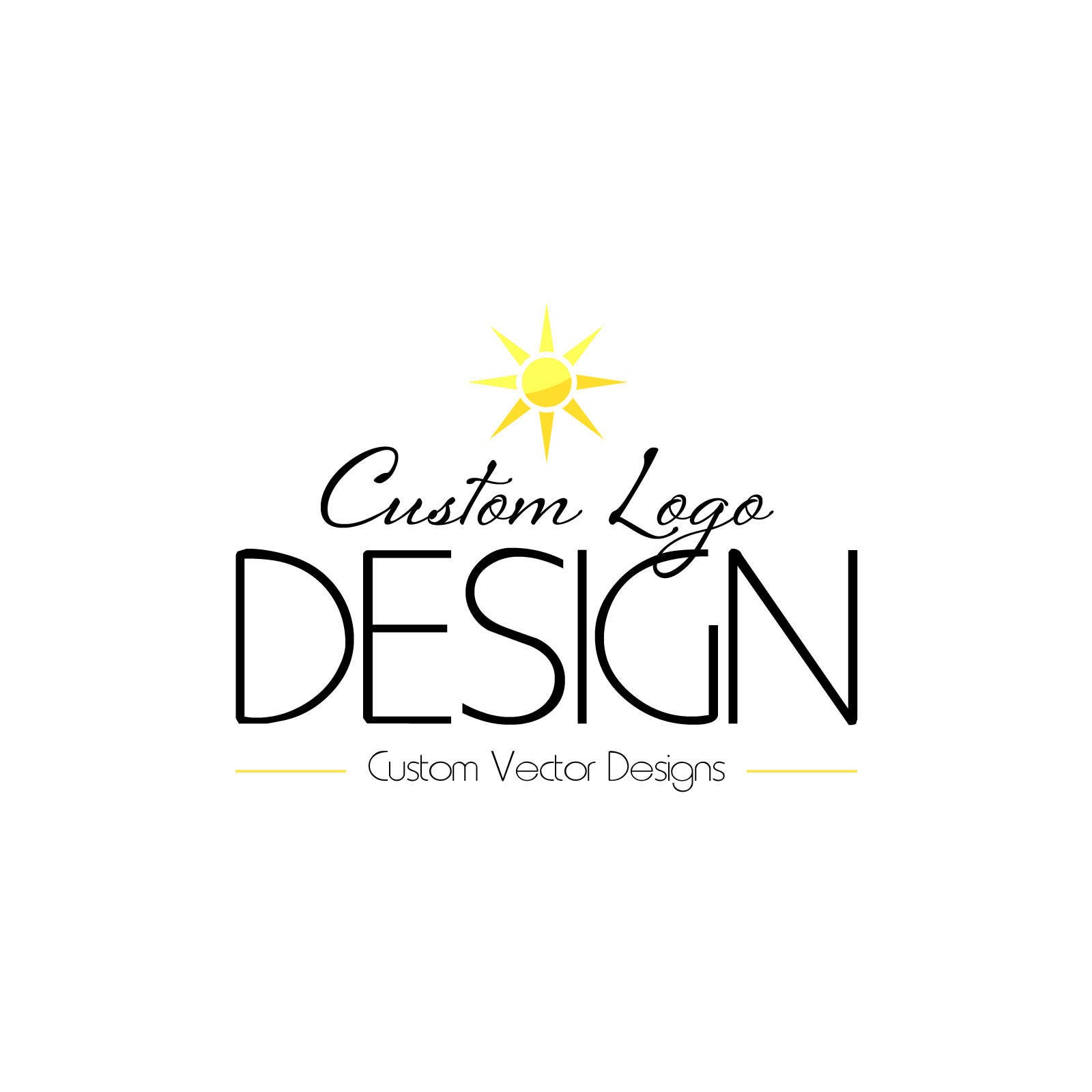 Custom Logo Design Graphic Designer Custom Vector Icons Etsy