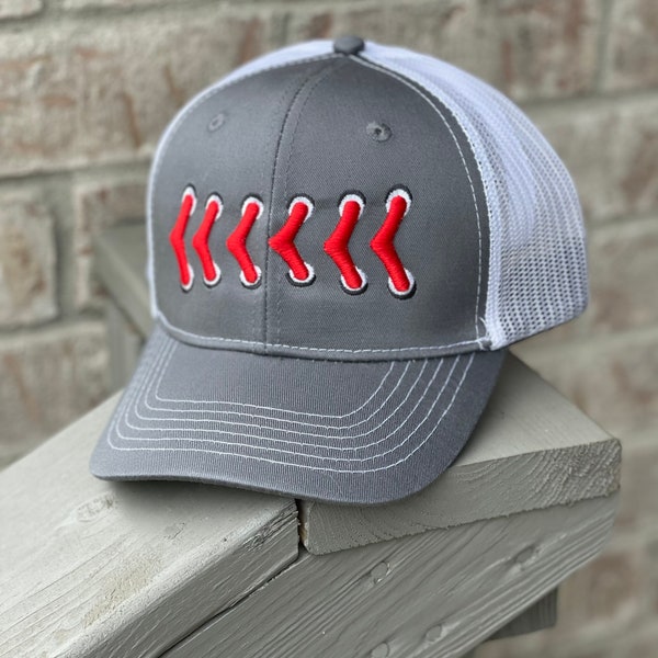 Baseball stitches hat