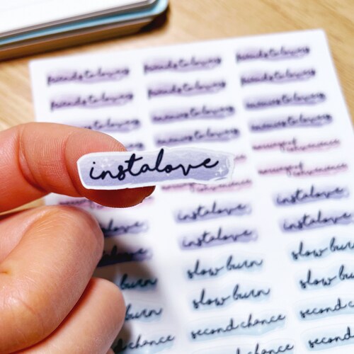 Romance Trope Planner Stickers Sheet 5 Romance Novel Trope Etsy