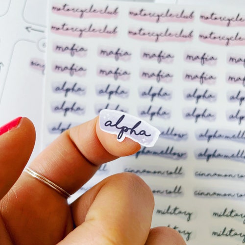 Romance Trope Planner Stickers Sheet 5 Romance Novel Trope Etsy