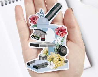 Microscope Sticker - Etsy