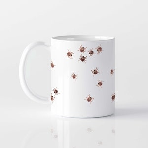 Taza con estampado de garrapatas - Regalo para amantes de la parasitología y las garrapatas