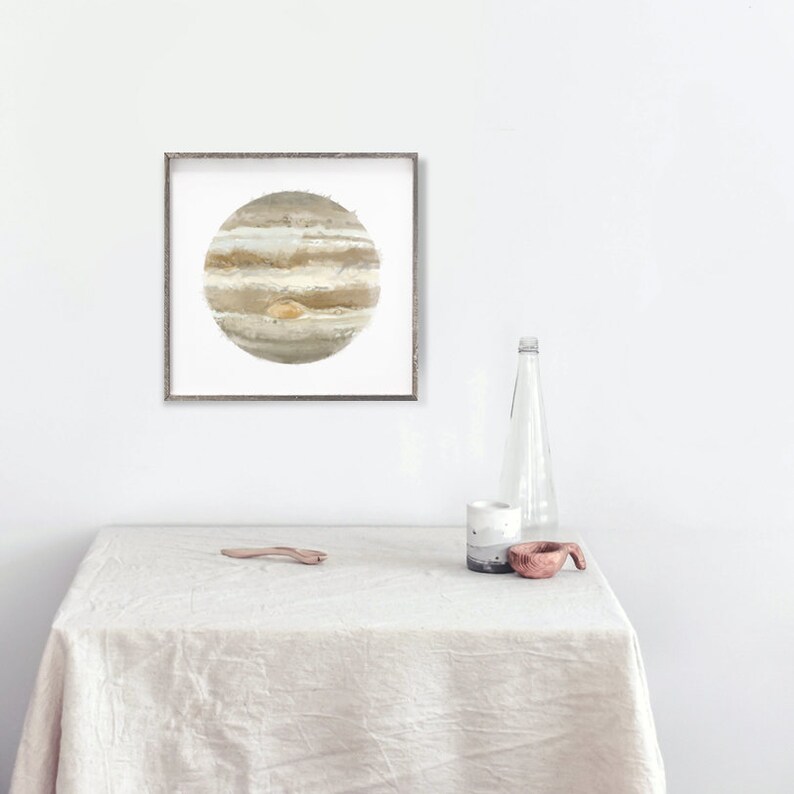 Jupiter Poster Print wall decor Art 12 x 12 in Etsy