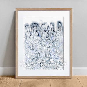 Pyloric gland Histology Art, Science Art Decor, Stomach Anatomy Abstract Science Art, Watercolor Histology Poster