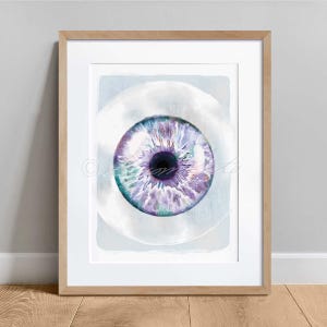 Iris Abstract Art poster, Optometry Science Art print, Eye Doctor Office wall decor