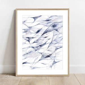 Fibroblasts Art, Science Art Decor, Histology Watercolor Poster, Anatomy Art Print